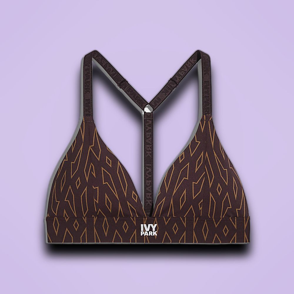 Adidas Ivy Park Low Support Triangle Bra Night Red/Wild Brown