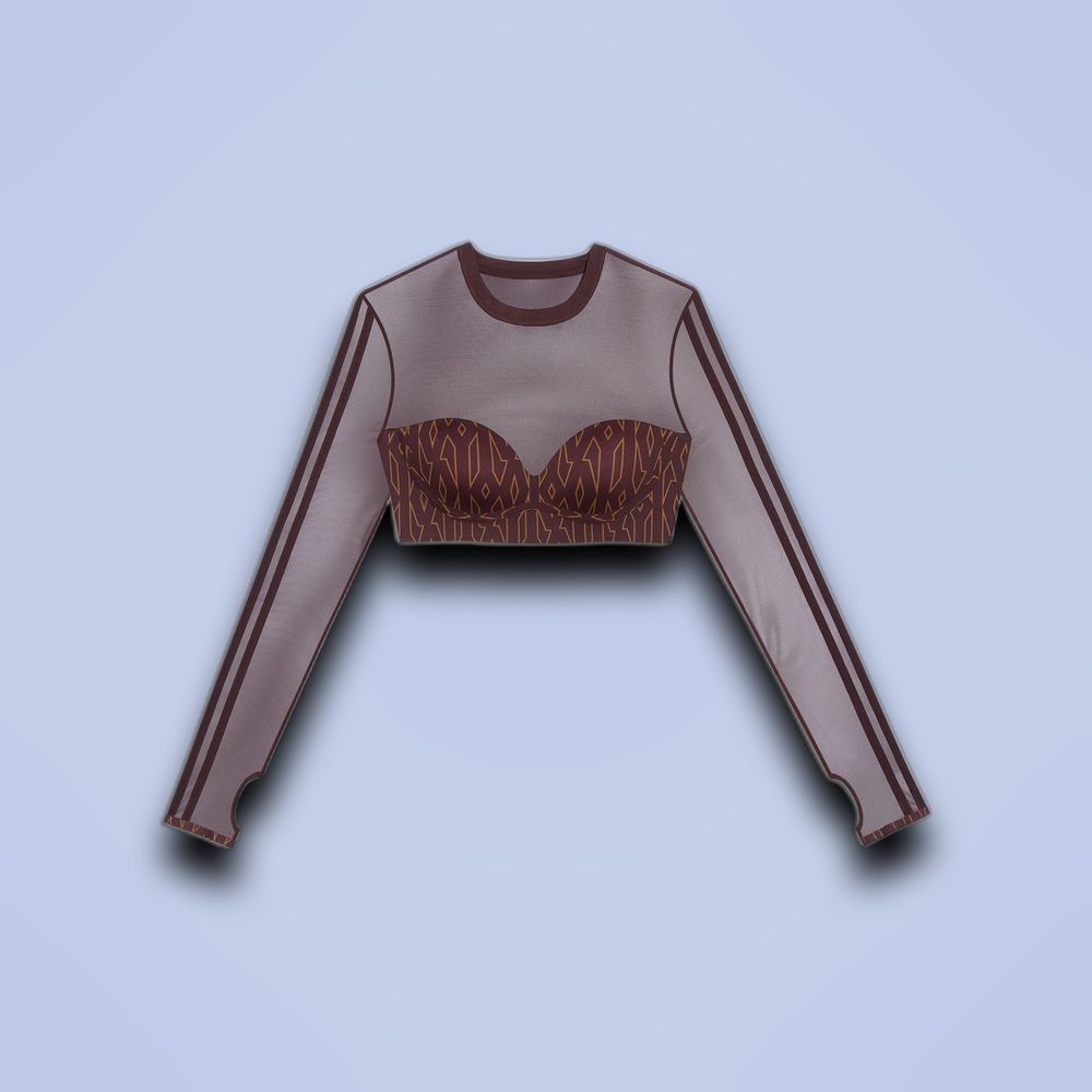 Adidas Ivy Park Monogram Crop