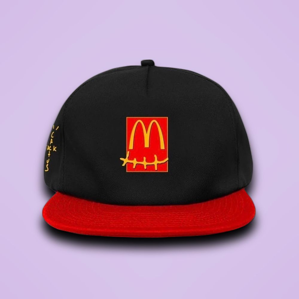 Travis Scott Cactus Jack x McDonald's Smile Hat Black/Red